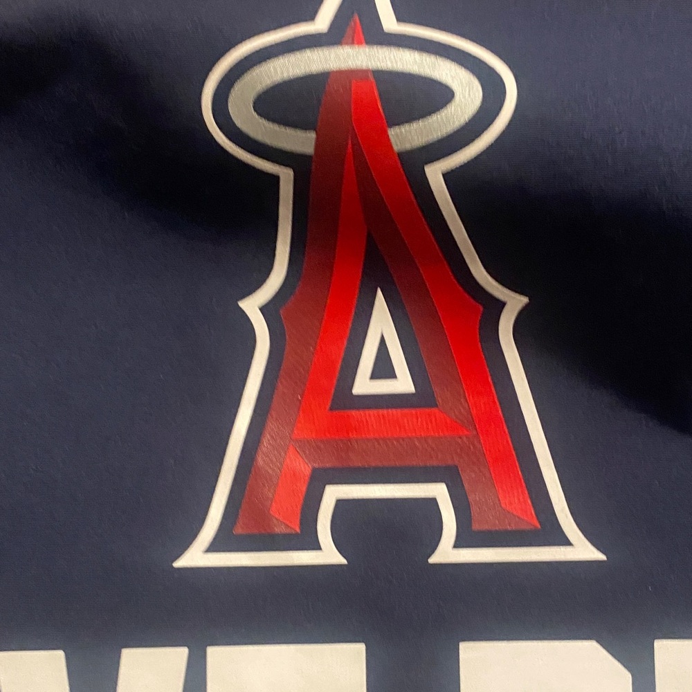 Angels baseball PINK Victoria's Secret Navy Hoodie windbreaker - Picture 7 of 9